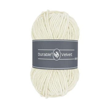 Durable Velvet 326 Ivory - Haakgaren / Breigaren, Hobby en Vrije tijd, Breien en Haken, Ophalen of Verzenden, Nieuw, Breien of Haken