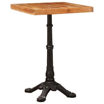 vidaXL Bistrotafel 50 x 50 x 76 cm Massief Acaciahout Bruin, Huis en Inrichting, Tafels | Eettafels, Verzenden, Nieuw