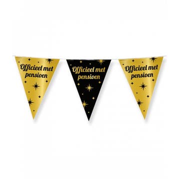 Vlaggenlijn pensioen 10 meter, Verzenden, Nieuw, Feestartikel