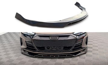 Voorspoiler V.2 Audi E-Tron GT & RS GT Maxton Glans Zwart, Ophalen of Verzenden, Nieuw