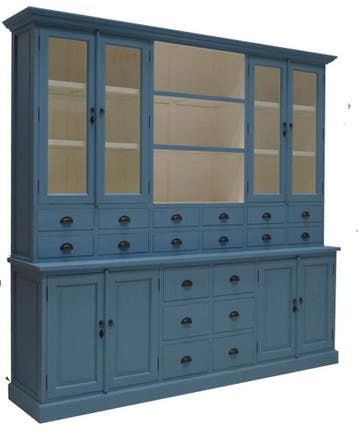 Buffetkast blauw Baarn 250cm, Ophalen of Verzenden, Nieuw
