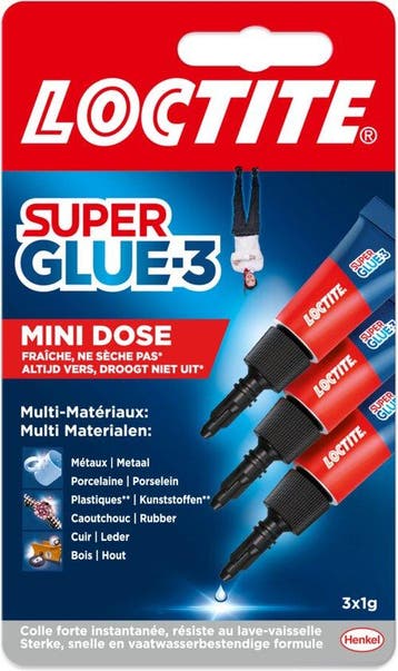 Loctite secondelijm sg 3 minitrio 3x 1 gr, Doe-het-zelf en Verbouw, Overige Doe-het-zelf en Verbouw, Verzenden, Nieuw