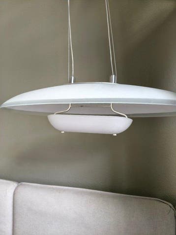 IKEA - Lamp - Glas, Metaal - Vintage Ikea ufo light