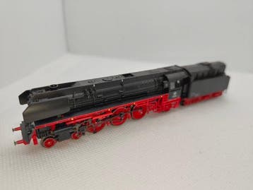 Minitrix N - 12421 - Stoomlocomotief met tender (1) - Mooie, Nieuw