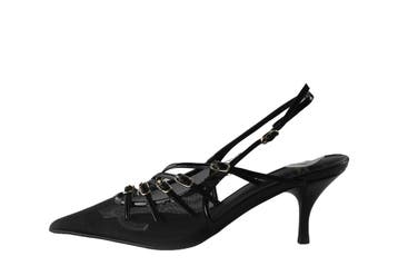 Jeffrey Campbell Slingbacks in maat 38 Zwart, Verzenden, Zwart, Zo goed als nieuw, Jeffrey Campbell
