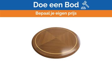 Bieden: Round Luxury Marine Teak Table - Elegant Wooden Yac, Ophalen of Verzenden, Nieuw