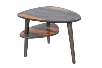 Salontafel ORGANIC LIVING 55cm met opbergvak sheesham hout, Ophalen of Verzenden, Nieuw