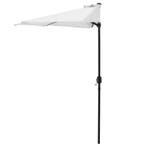 Parasol halfrond voor balkons of terrassen 300x150x230 wit, Tuin en Terras, Verzenden, Nieuw