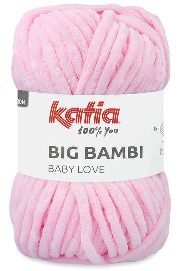 Katia Big Bambi - 103 lichtroze - XXL Chenille Garen, Hobby en Vrije tijd, Breien en Haken, Ophalen of Verzenden, Nieuw