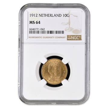 10 Gulden 1912 Wilhelmina, Postzegels en Munten, Munten | Nederland, Verzenden
