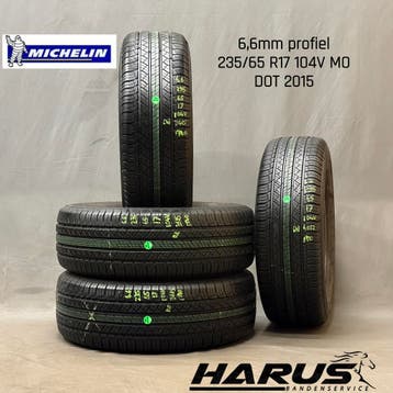 235/65/17 104V MO Michelin zomerbanden 6,6mm profiel 4X, Gebruikt, 17 inch, Ophalen of Verzenden, 235 mm