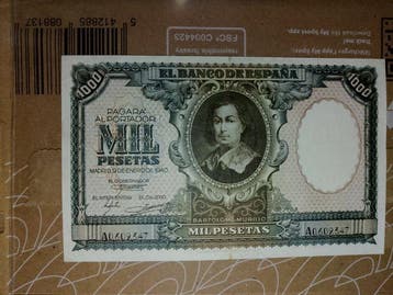 Spanje. - 1000 Pesetas - 1940 - Pick 120a (Zonder