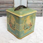 oude blikken / koektrommels - vintage - brocante, Verzamelen, Verzenden, Gebruikt, Overige, Overige merken