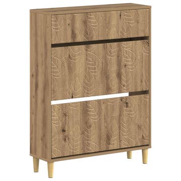 vidaXL Schoenenkast DELFT 78 x 24 x 103 cm Bewerkt hout, Verzenden, Nieuw