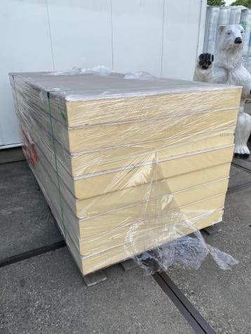Prijsvoordeel! PIR-Gips 12,5mm Gips |160mm PIR| 1200x2600mm, Dakisolatie, 12 cm of meer, Ophalen of Verzenden, Zo goed als nieuw