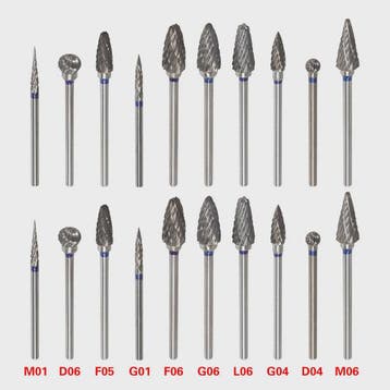 Set van 10 Tandheelkundige Polijstboren - Wolframcarbide - 2, Verzenden, Nieuw