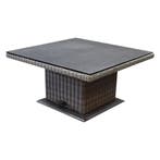 Ibiza stoel bank dining loungeset 4 delig grijs met, Tuin en Terras, Tuinsets en Loungesets, Ophalen of Verzenden, Nieuw, Wicker