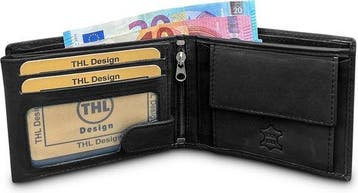 THL Design  Portemonnee Heren  Billfold  Heren Portemonnee, Overige merken, Verzenden, Zwart, Nieuw