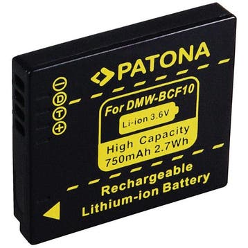 Panasonic DMW-BCF10 / DMW-BCF10E accu (Patona), Verzenden, Nieuw
