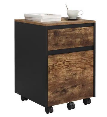 Mobiele Houten Archiefkast met 2 Lades – 40x56x40 cm, Verzenden, Nieuw in verpakking