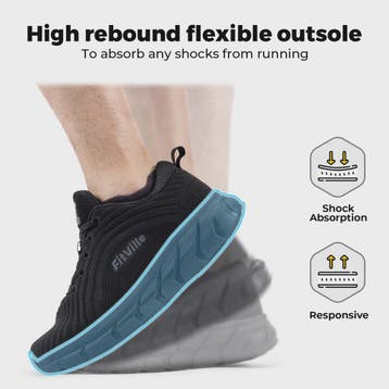 FitVille Extra Brede Hardloopschoenen voor Heren - Lichtgewi, Verzenden, Nieuw