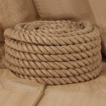 vidaXL Touw 25 m lang 40 mm dik jute, Verzenden, Nieuw