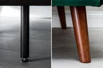 Retro slaapbank DIVANI 220cm smaragdgroen fluweel 3-zitsbank, Ophalen of Verzenden, Nieuw