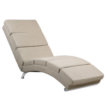 Lounger London Zand Geweven Stof (Ligbed - Lounge), Verzenden, Nieuw