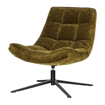 WOOOD Maudi Draaifauteuil - Groen — nieuw, Nieuw