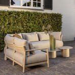 June Mykonos modulaire hoek loungeset 6 delig teak latte 4, Tuin en Terras, Tuinsets en Loungesets, Ophalen of Verzenden, Nieuw