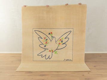 Desso - blauwe duif met bloemen - Vloerkleed - 240 cm - 200, Nieuw