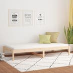 vidaXL Slaapbank zonder matras 80x200 cm massief grenenhout, Eenpersoons, Bruin, Verzenden, Nieuw
