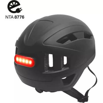 Falkx Helm XL - Mat zwart - NTA 8776 - LED achterlicht -..., Ophalen of Verzenden, Nieuw