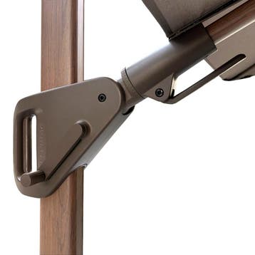 Nexus T2 premium zweefparasol 300x300 cm mocha mast havana, Ophalen of Verzenden, Nieuw