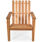 LIVSK Ergonomische Adirondack Buitenstoel - Duurzaam Acaciah, Tuin en Terras, Kruiwagens, Verzenden, Nieuw
