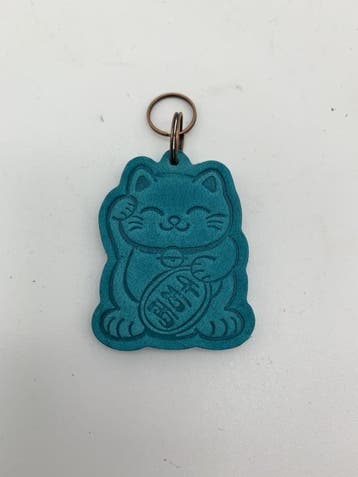 Lucky cat sleutelhanger in 19 verschillende kleuren, Ophalen of Verzenden, Nieuw