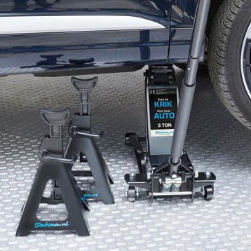 Datona Autokrik laag model 3 ton + assteunen 3 ton - Datona, Ophalen of Verzenden, Nieuw