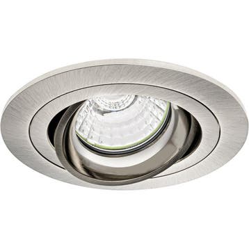 GU10 Inbouwspot Set - Mat Nikkel - Inbouw Rond - Dimbaar -, Huis en Inrichting, Lampen | Spots, Metaal of Aluminium, Nieuw, Ophalen of Verzenden