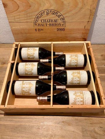 2005 Chateau Haut-Brion - Pessac-Léognan - 6 Flessen (0.75, Nieuw