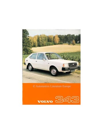 1977 VOLVO 343 LEAFLET ENGELS, Nieuw, Volvo, Author