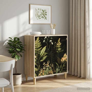 vidaXL Dressoir RHENEN Sonoma 69 x 33 x 75 cm Bewerkt hout, Verzenden, Nieuw, Overige houtsoorten, Minder dan 50 cm