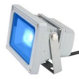 LED Bouwlamp Blauw  - 10 Watt, Ophalen of Verzenden, Nieuw, Minder dan 50 watt, Lamp met armatuur