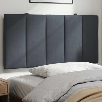 vidaXL Hoofdbordkussen Hanko 100 cm fluweel donkergrijs, Verzenden, Nieuw, Grijs, Stof