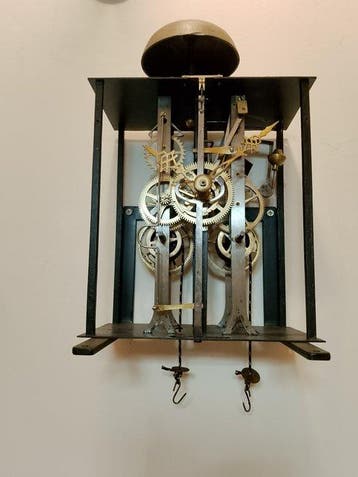 Comtoise klok - Messing, IJzer - 1800-1850 -, Antiek en Kunst