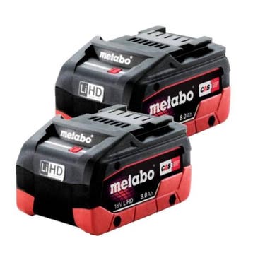 Startset: 2x Metabo 18V LiHD 625369000 / CAS, origineel, Verzenden, Nieuw