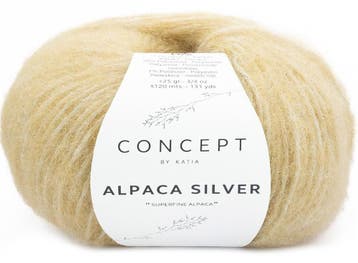 Katia Concept Alpaca Silver - 281 Pastelgeel - Glansgaren, Ophalen of Verzenden, Nieuw