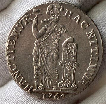 Nederland, West-Friesland 1 Gulden 1764/ FDC- met