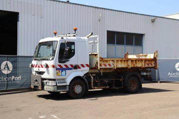 Veiling: Vrachtwagen Kipper Renault Midlum 180 Diesel 113pk, Renault, Wit, BTW verrekenbaar, Handgeschakeld