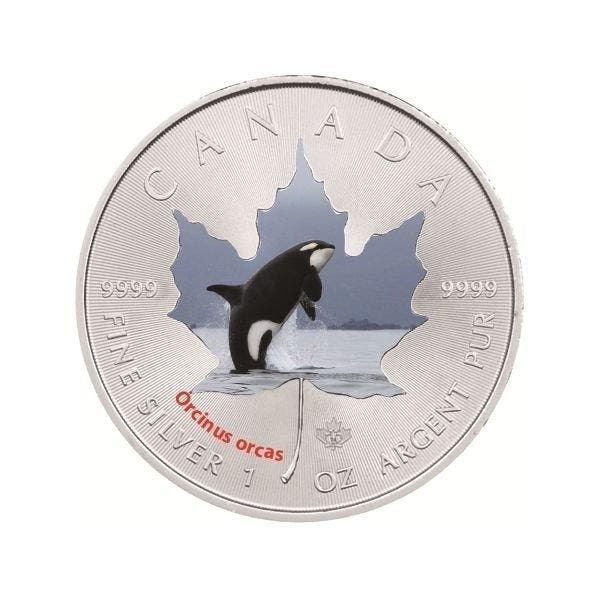 Canada. 5 Dollars 2014 - Wildlife-Serie Orca Wal mit COA-, Postzegels en Munten, Munten | Europa | Niet-Euromunten