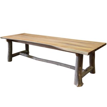 Pearl dining tuintafel 250x100xH77,5 cm teak, Tuin en Terras, Tuintafels, Ophalen of Verzenden, Nieuw, Teakhout